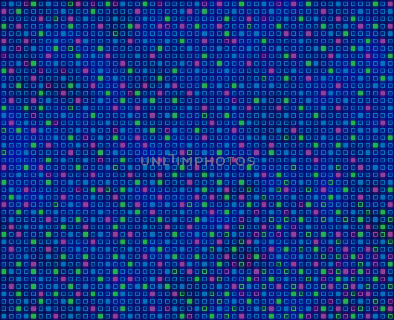 Repeating squares pattern, predominantly blue, seamlessly tileable