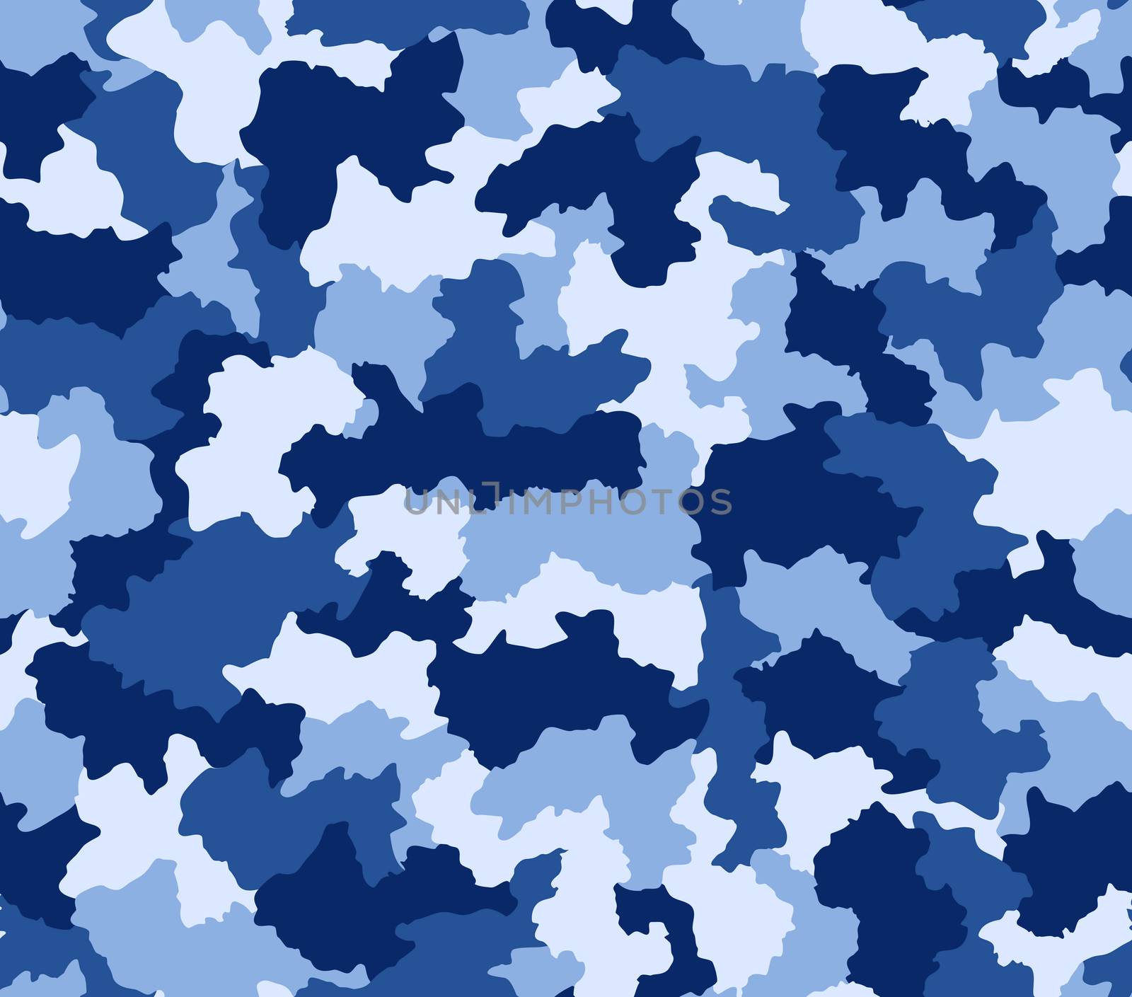 Blue camouflage pattern seamlessly tileable
