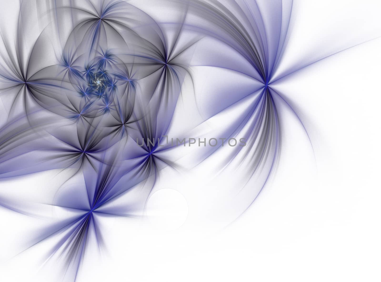 abstract fractal pattern on white background by Chechotkin