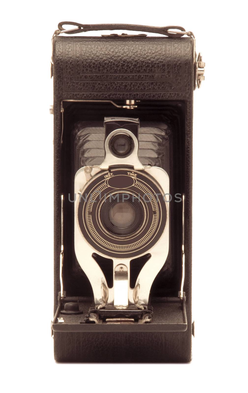 Vintage folding bellows roll film camera by Balefire9