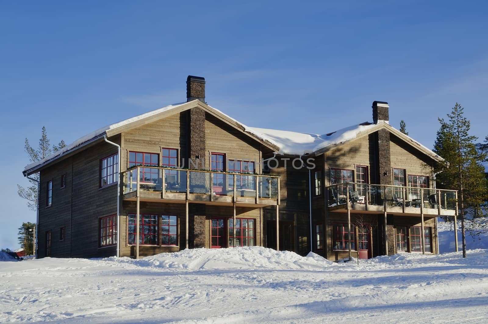 Ski in, Ski Out styled housing in Salen, Sweden.