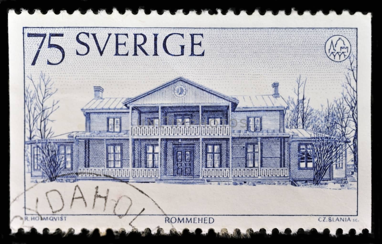 SWEDEN - CIRCA 1975: stamp printed by Sweden, shows Officers Mess, Rommehed, circa 1975