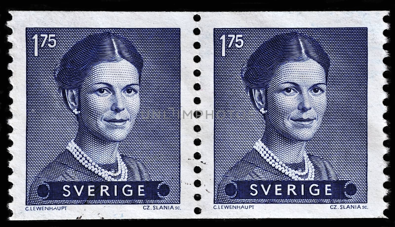 SWEDEN - CIRCA 1983: stamp printed by Sweden, shows Queen Silvia, circa 1983