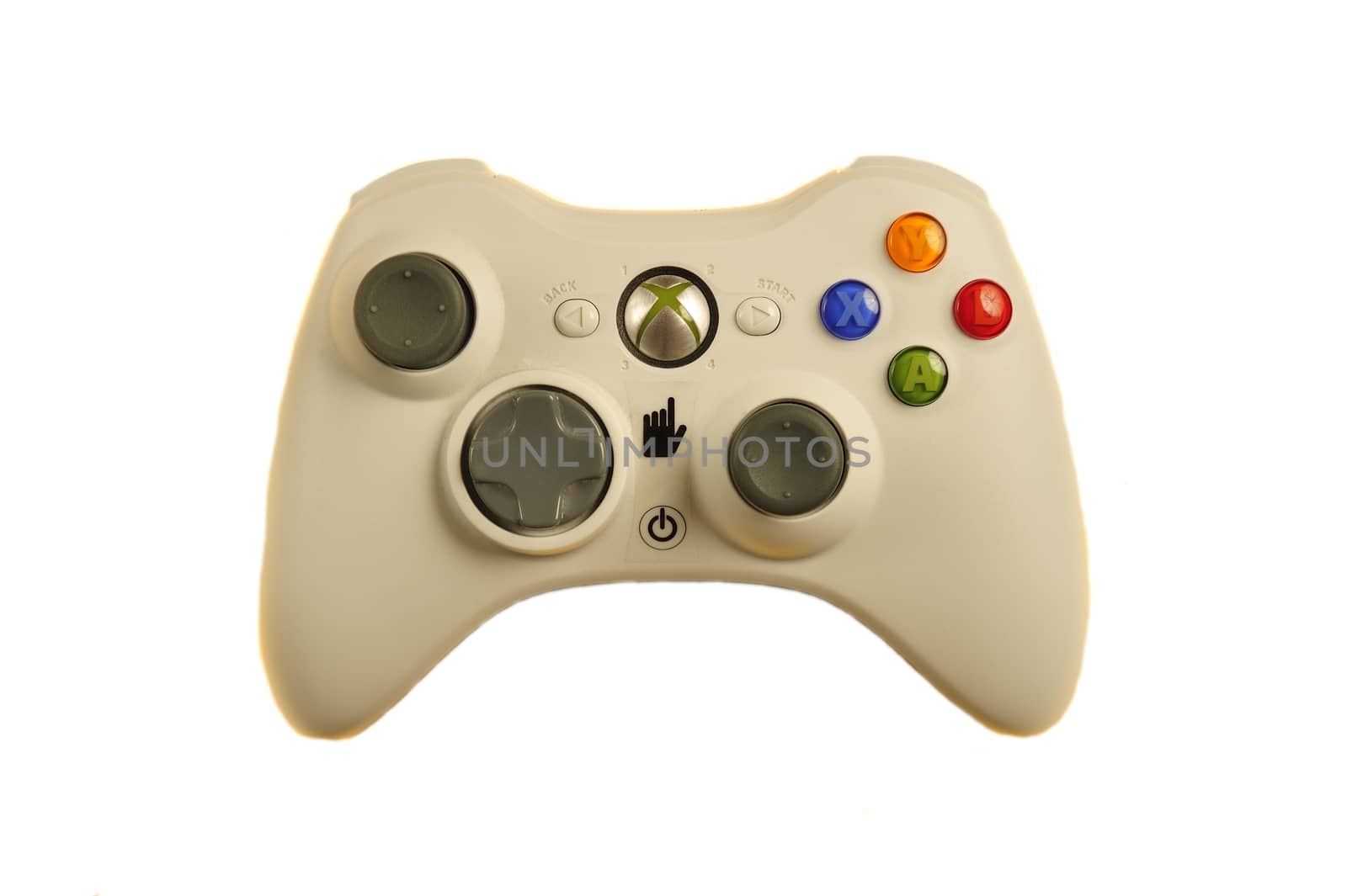 Gamepad on white background isolated