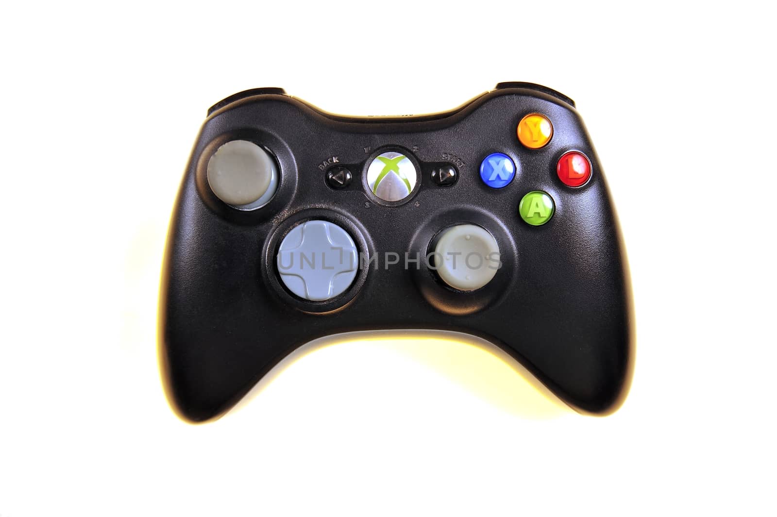 Gamepad on white background isolated