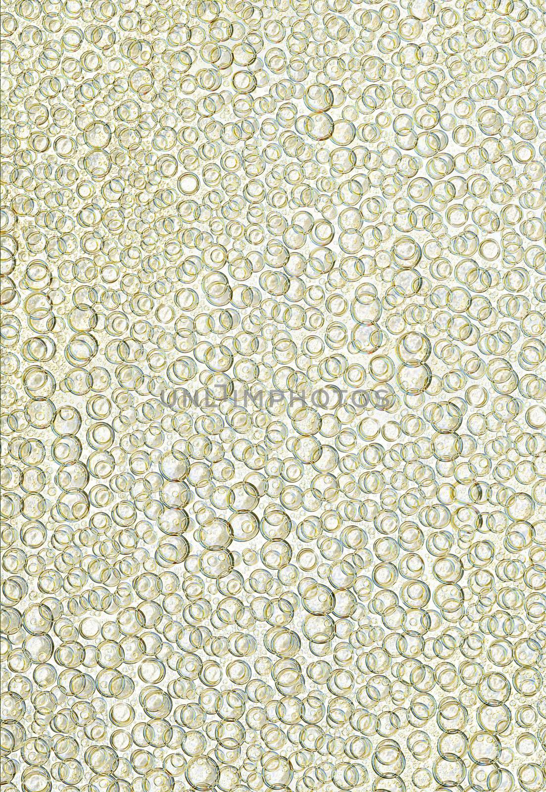 Abstract macro shot of the water drops - bubbles