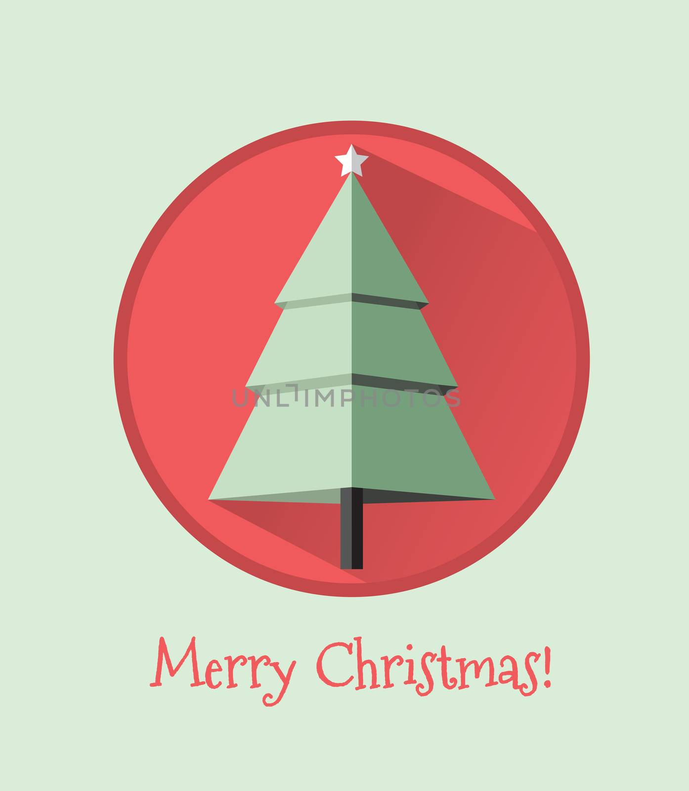 Flat design Christmas card by Zzoplanet