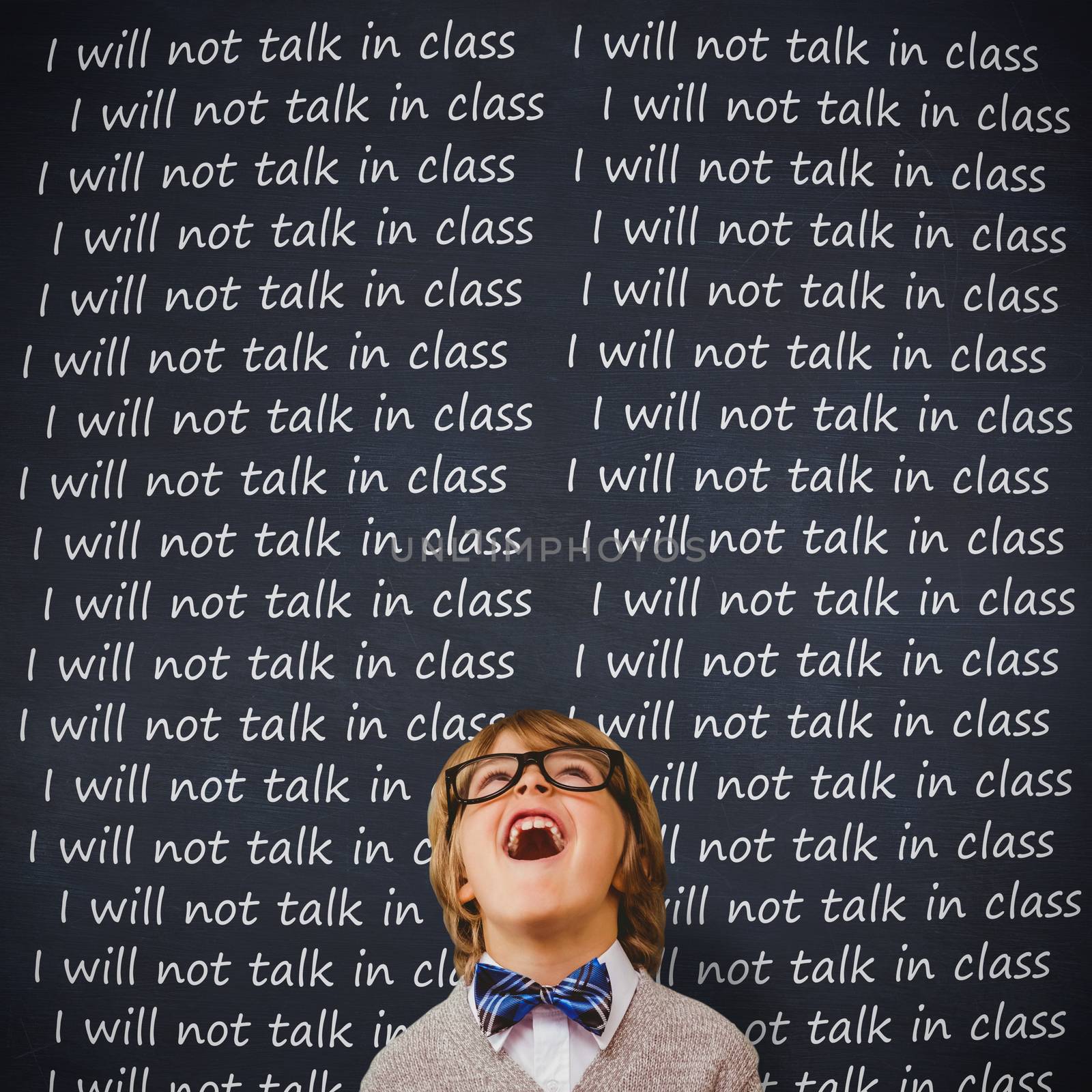 Composite image of cute pupil dressed up as teacher by Wavebreakmedia