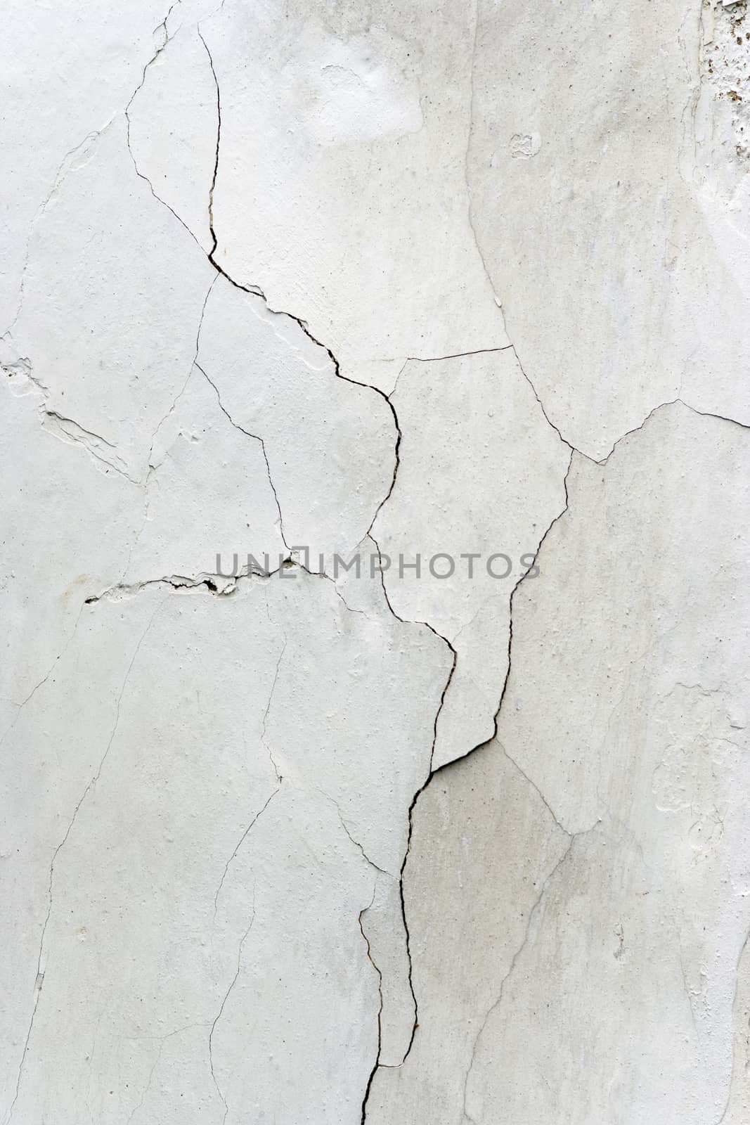 Detail of the Cracks In Plaster - Grunge Texture