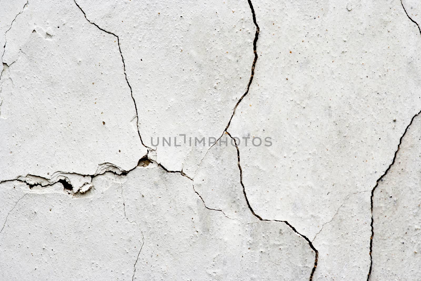 Detail of the cracked plaster - grunge texture