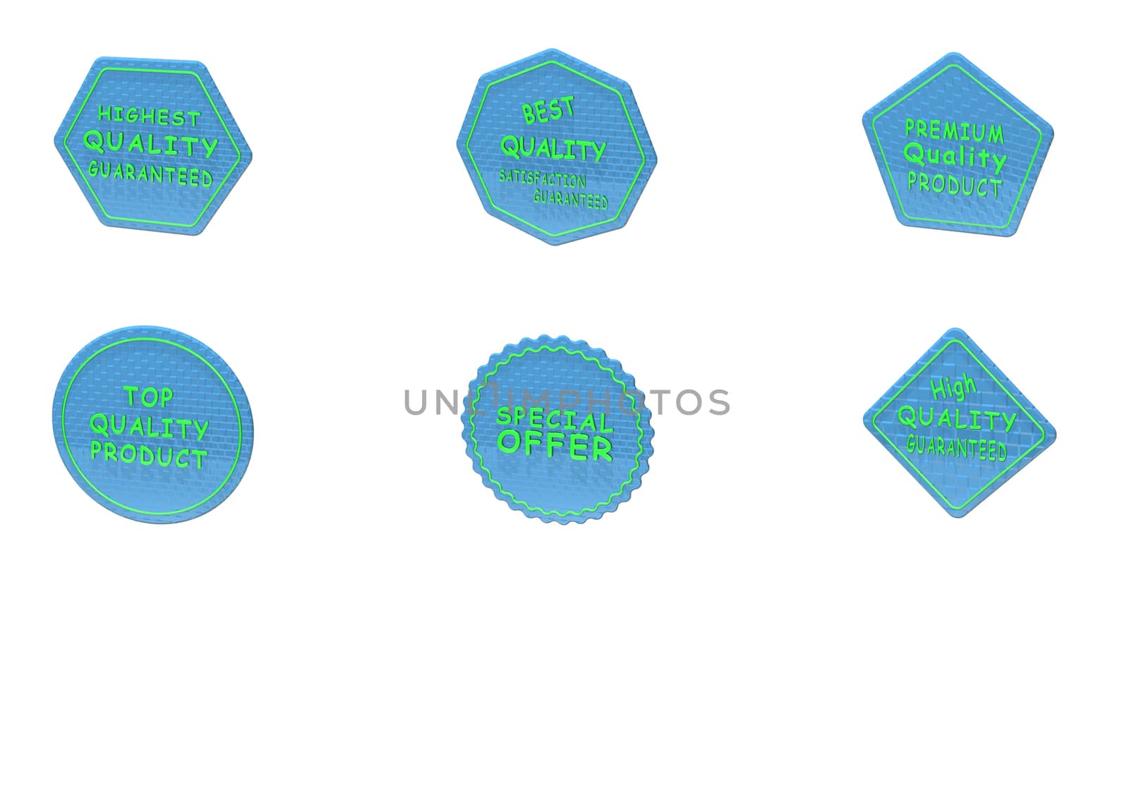 High Quality set of Sale product badges isolated on white.