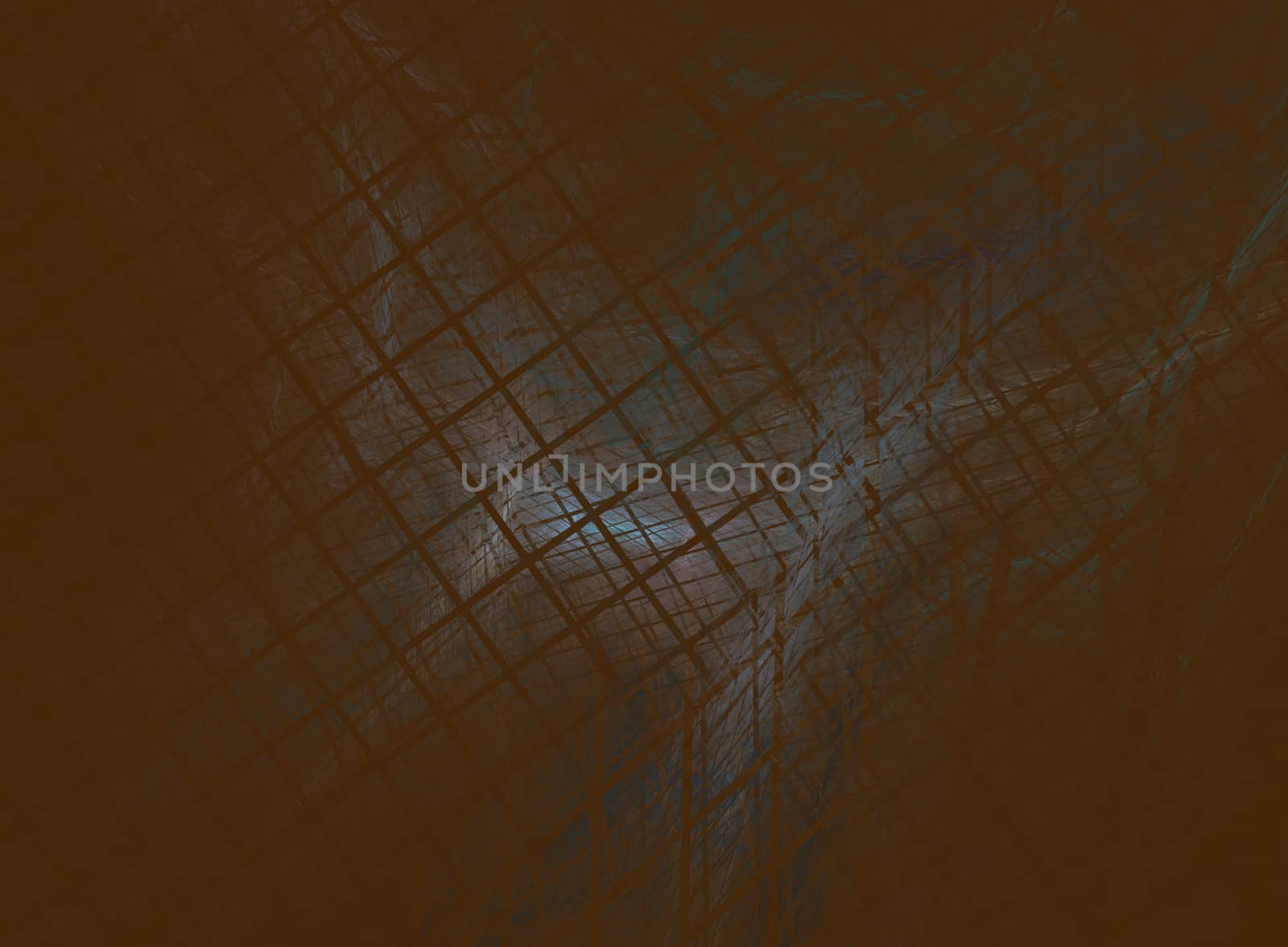 abstract fractal pattern on brown background by Chechotkin