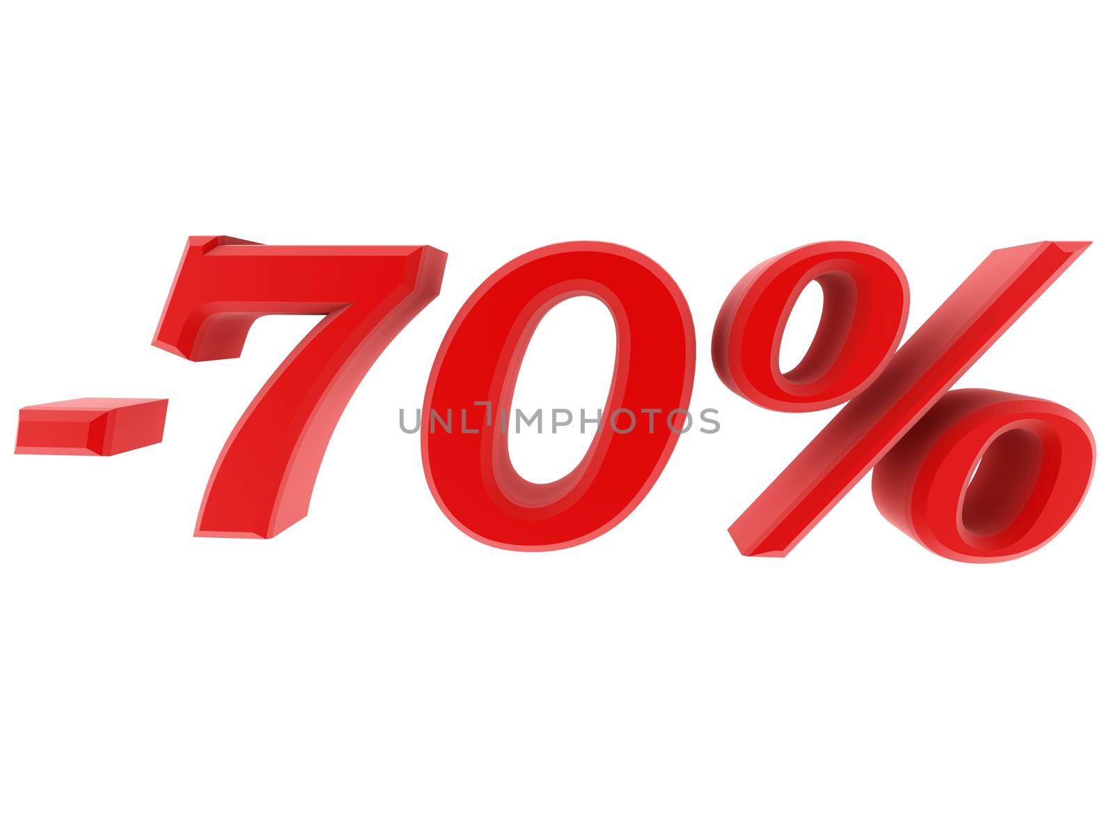 3d image 70 percent off digits by dacasdo