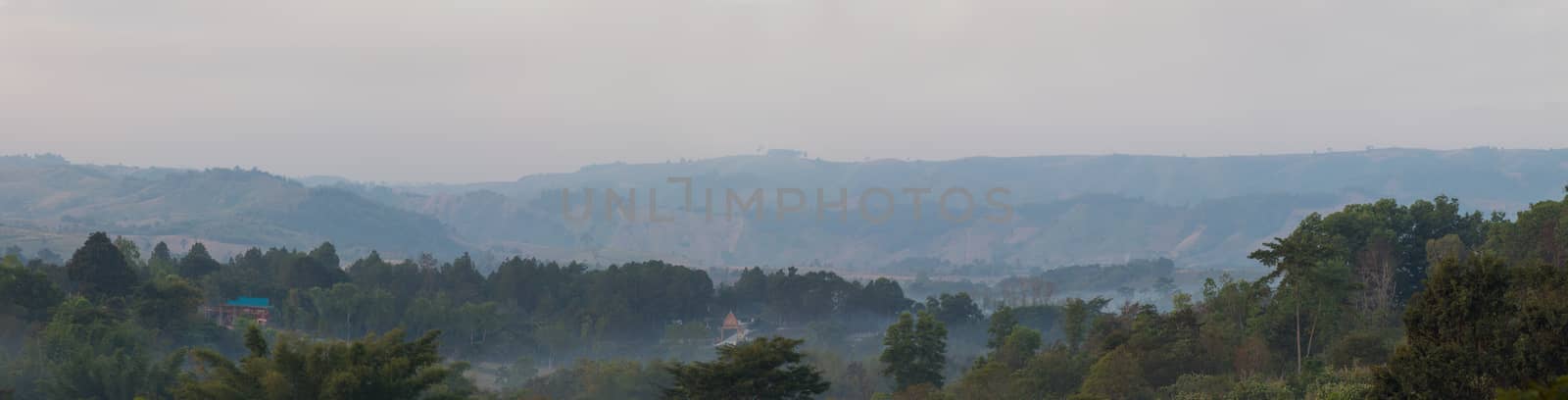 Mountains panorama  by kritsada1992