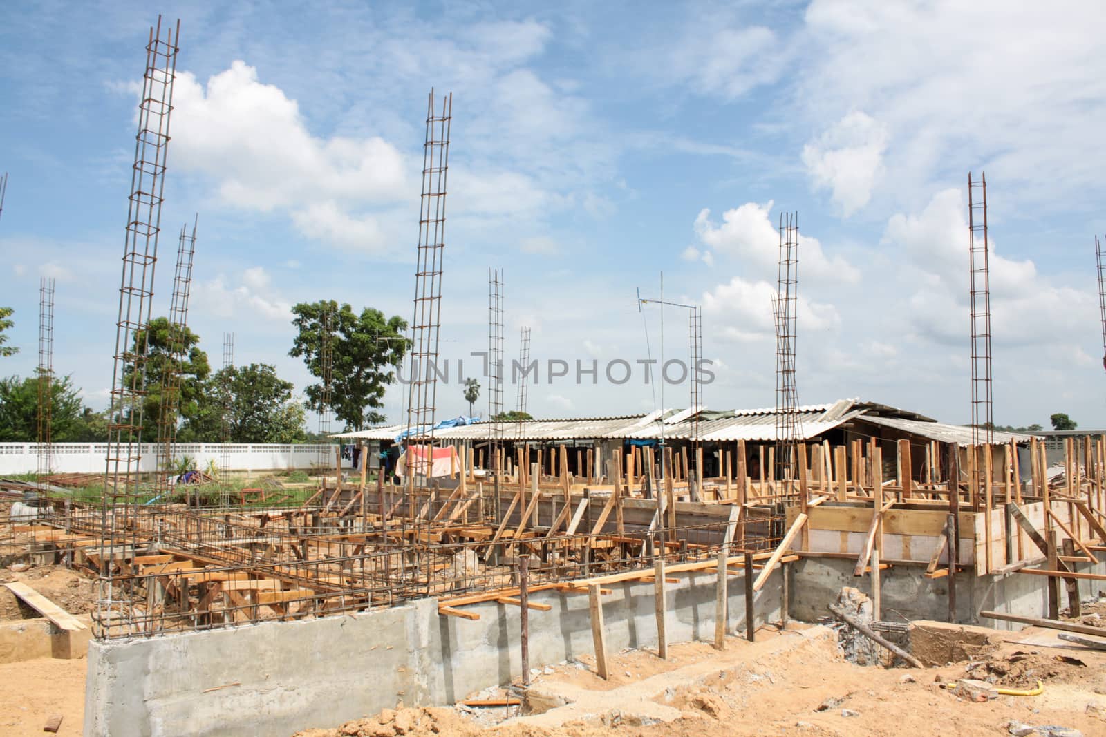 beam under construction