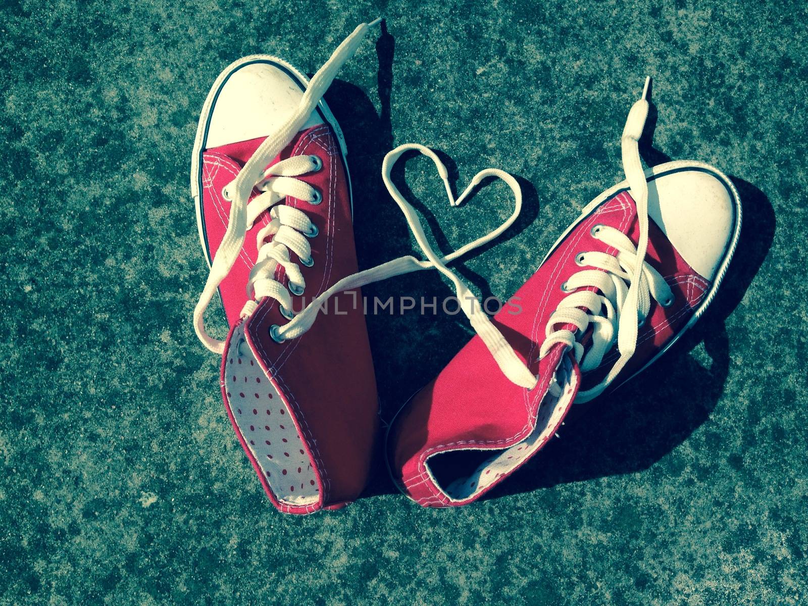 baseball boots sneakers with love heart