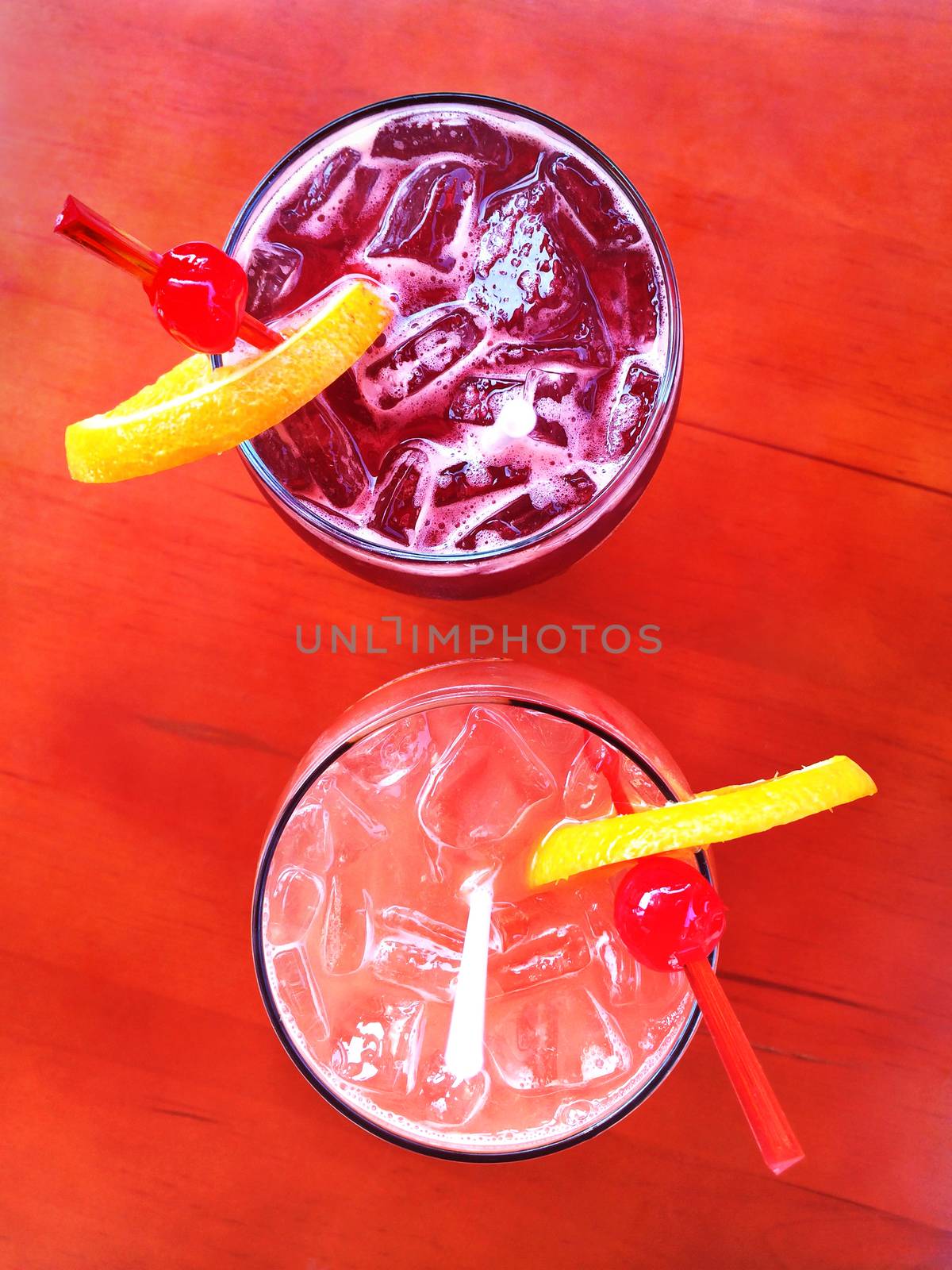 Two delicious sangria cocktails by anikasalsera