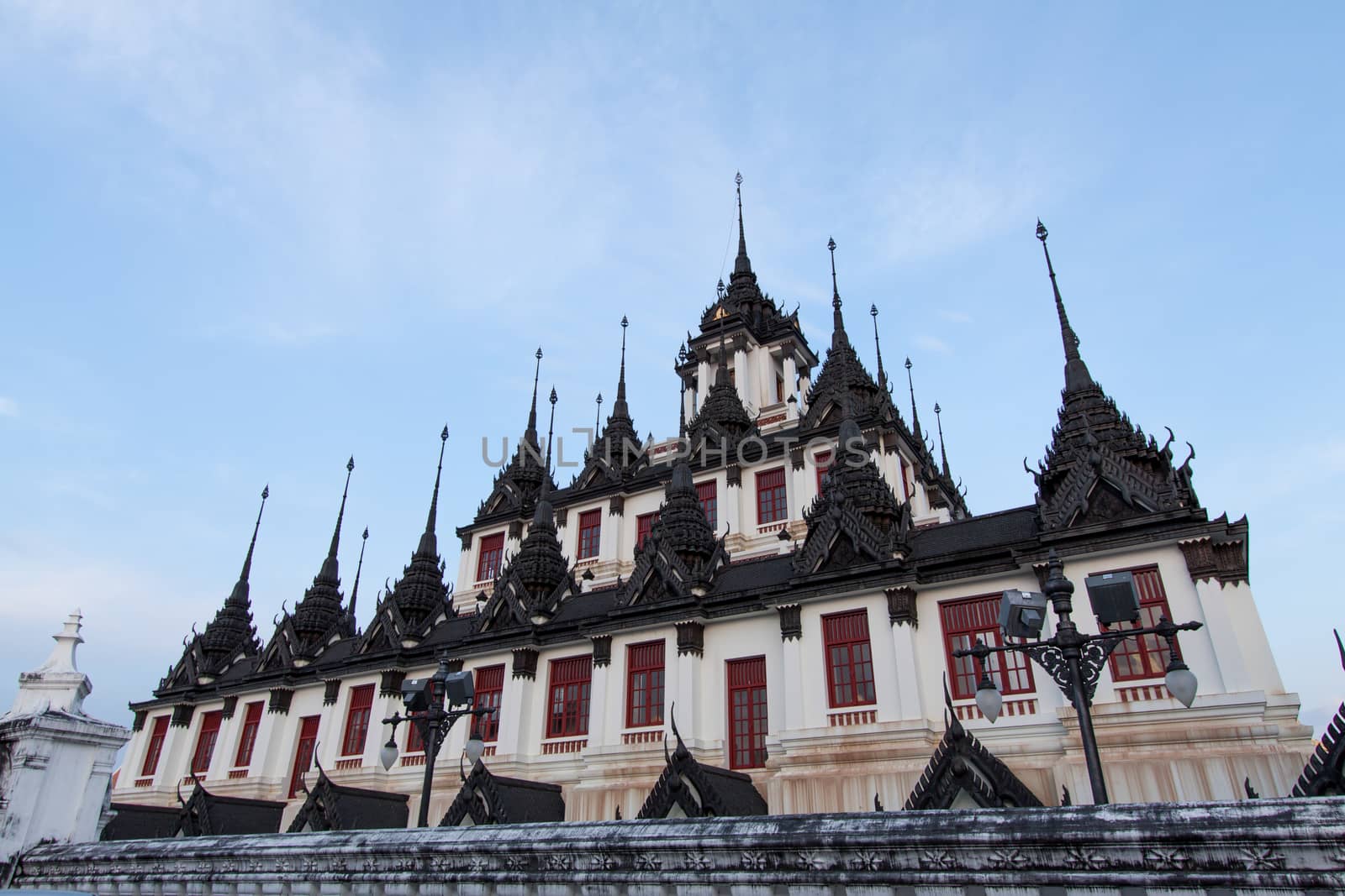 roof temple ,Wat Ratchanatdaram Worawihan, Bangkok, Thailand by kritsada1992