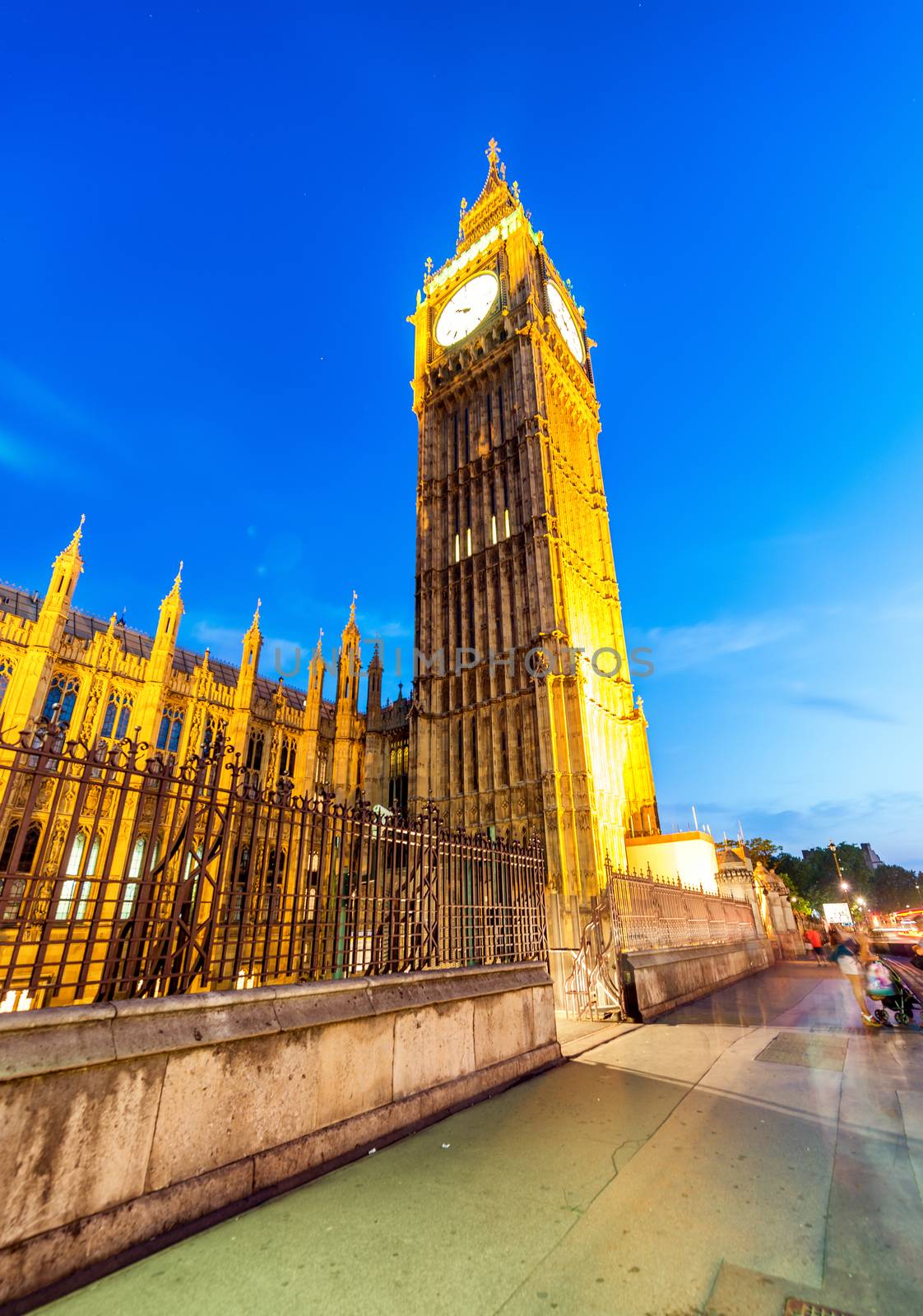 Beautiful night skyline of London by jovannig