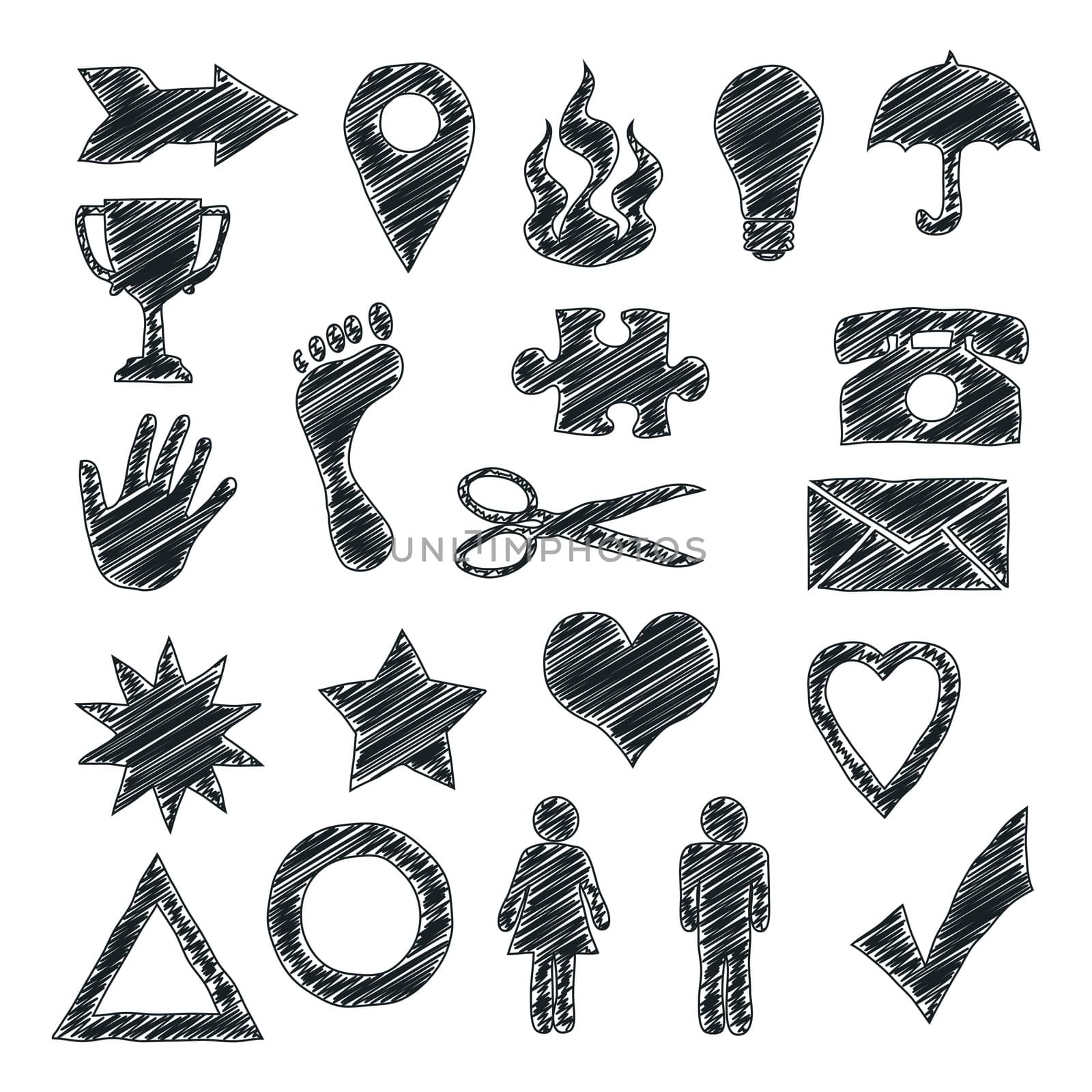 An image of some usefull scribble signs