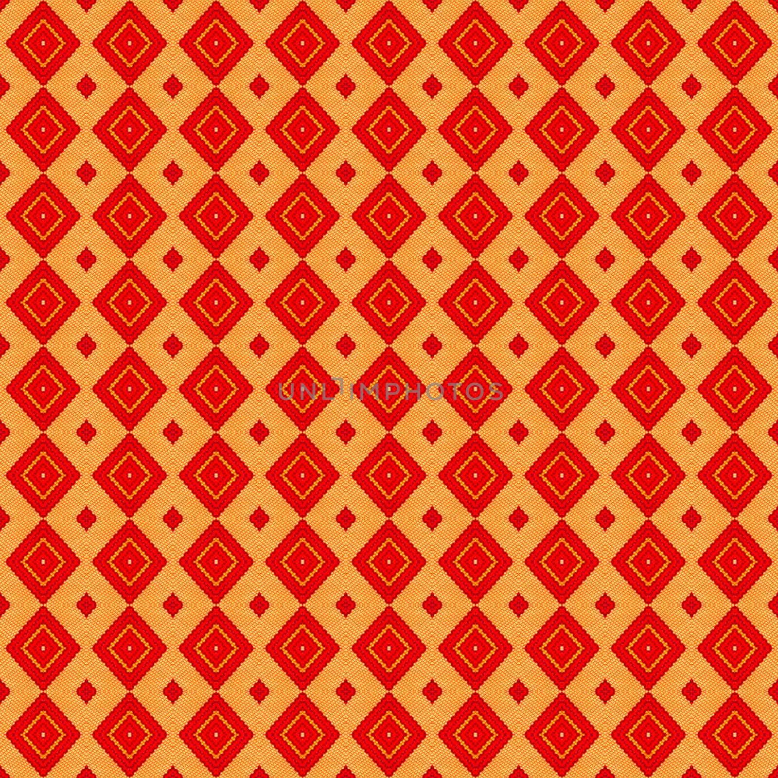 Seamless red color cloth pattern