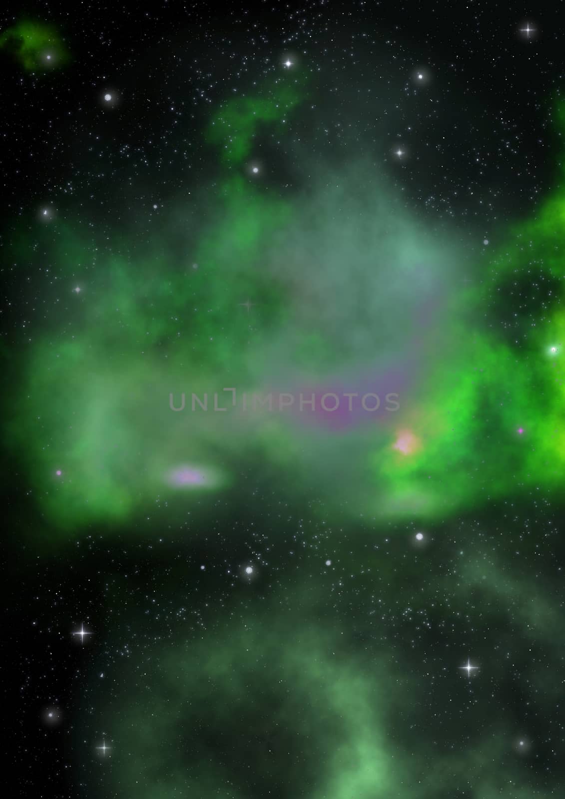 Far being shone nebula and star field against space. "Elements of this image furnished by NASA".