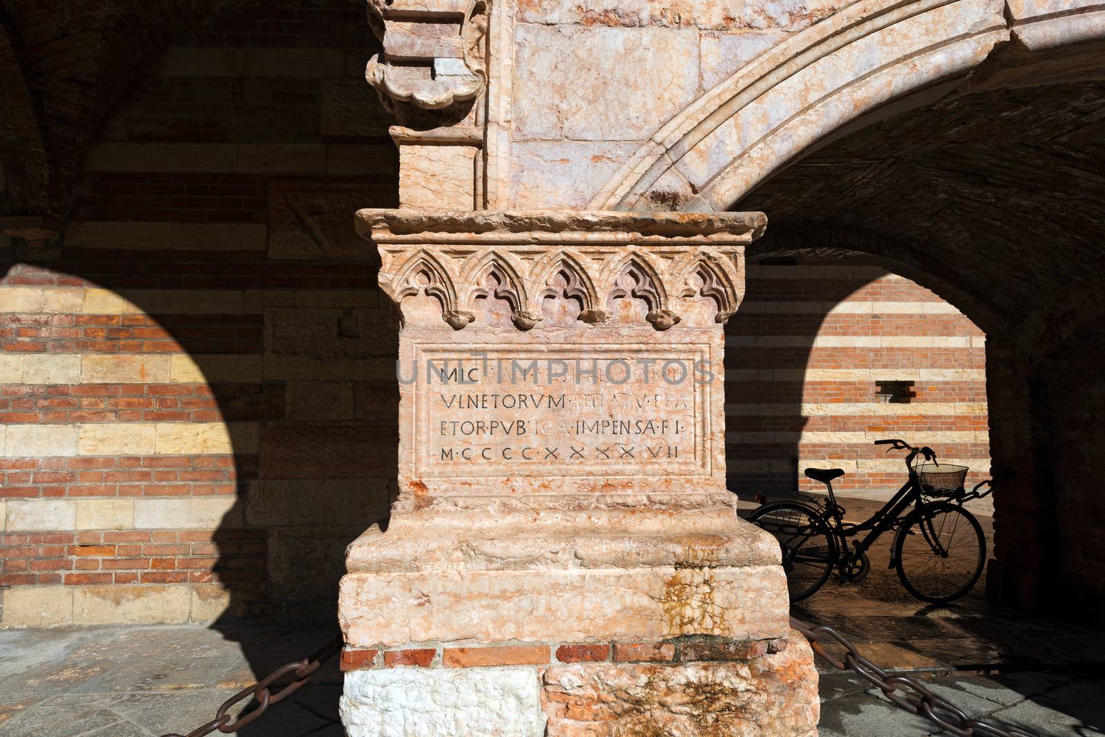 Picturesque corner in the city center, Verona (UNESCO world heritage site) - Veneto, Italy