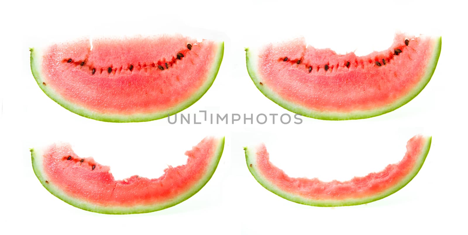 red ripe watermelon, photographed in close-up