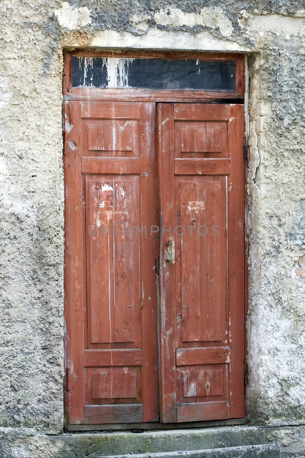 old dirty doors of an old building.