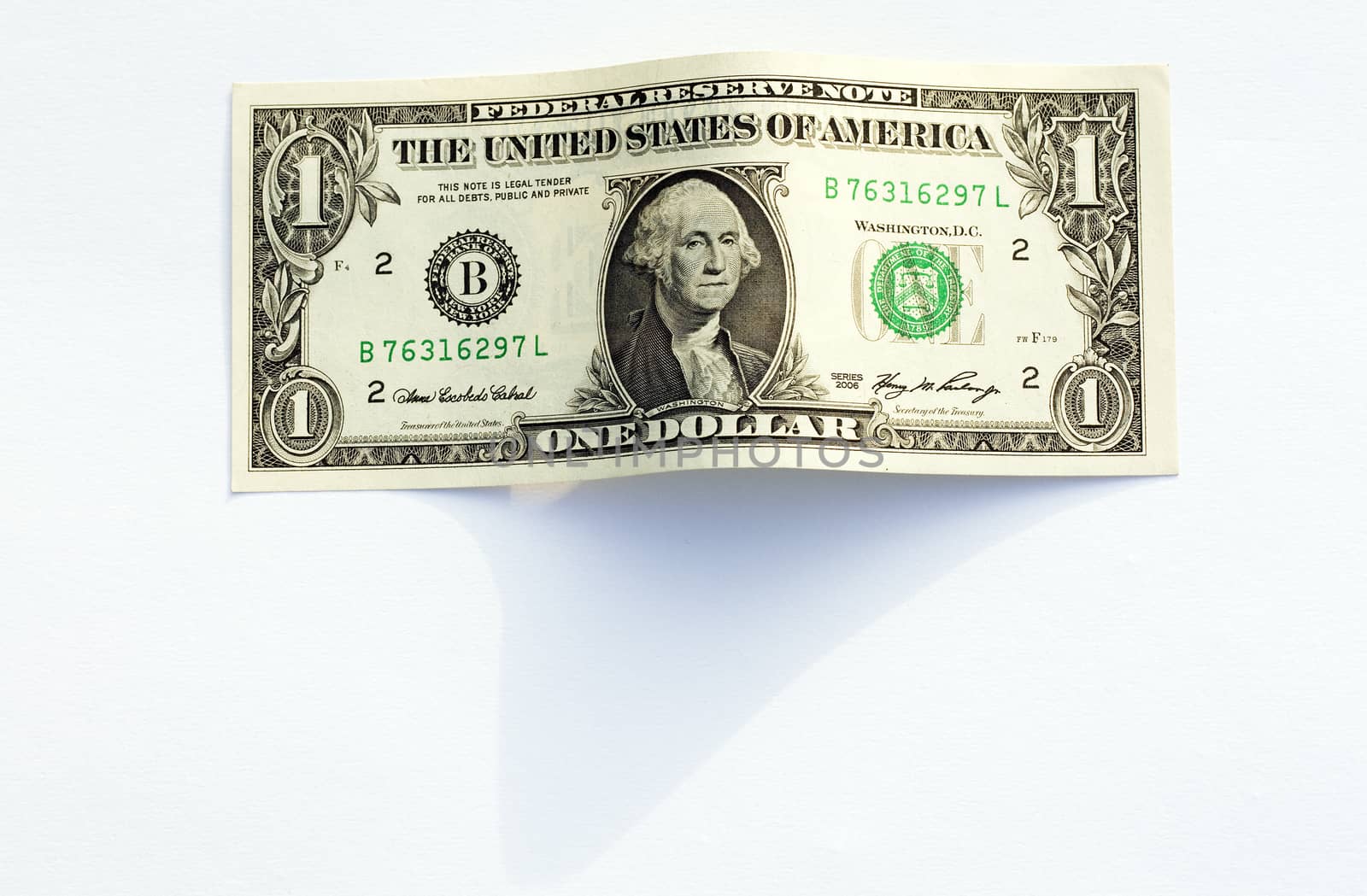 u.s. paper dollars, photographed in close-up