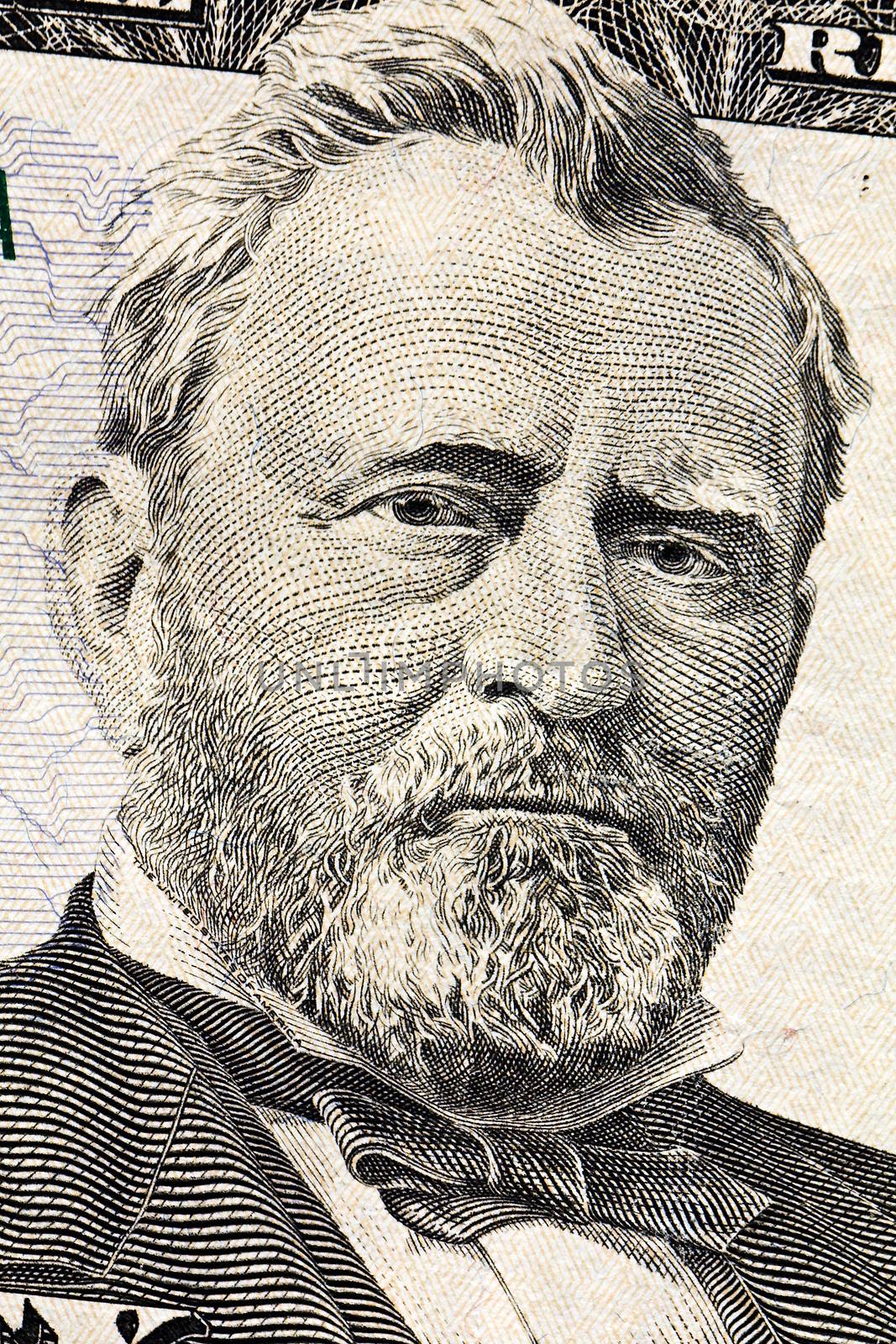 paper us dollars, photographed in close-up