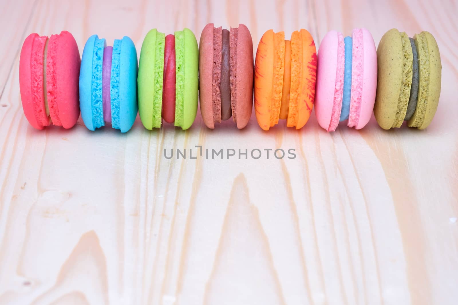 Sweet and colourful french macaroons by zneb076