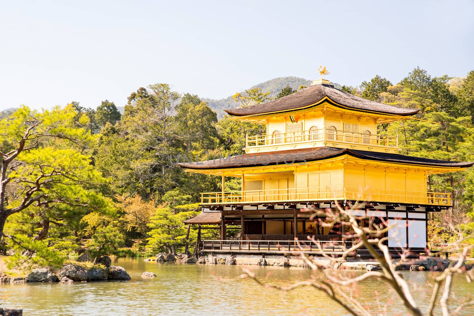 Kinkakuji (Golden Pavilion) is a Zen temple in northern Kyoto by Yuri2012