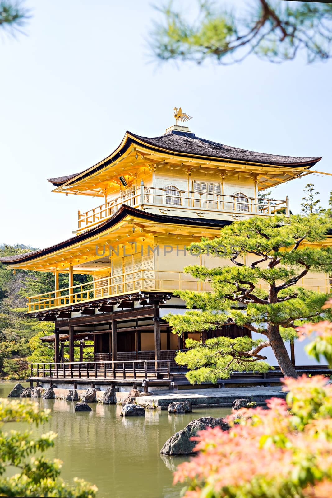 Kinkakuji (Golden Pavilion) is a Zen temple in northern Kyoto by Yuri2012