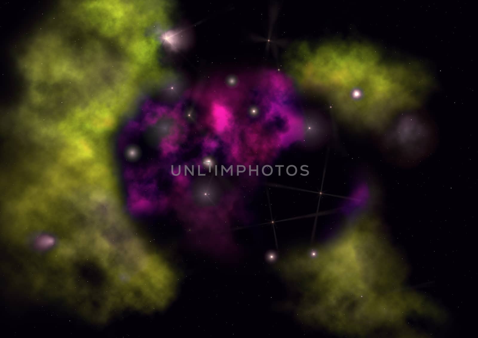 Star field in space a nebulae and a gas congestion. "Elements of this image furnished by NASA".