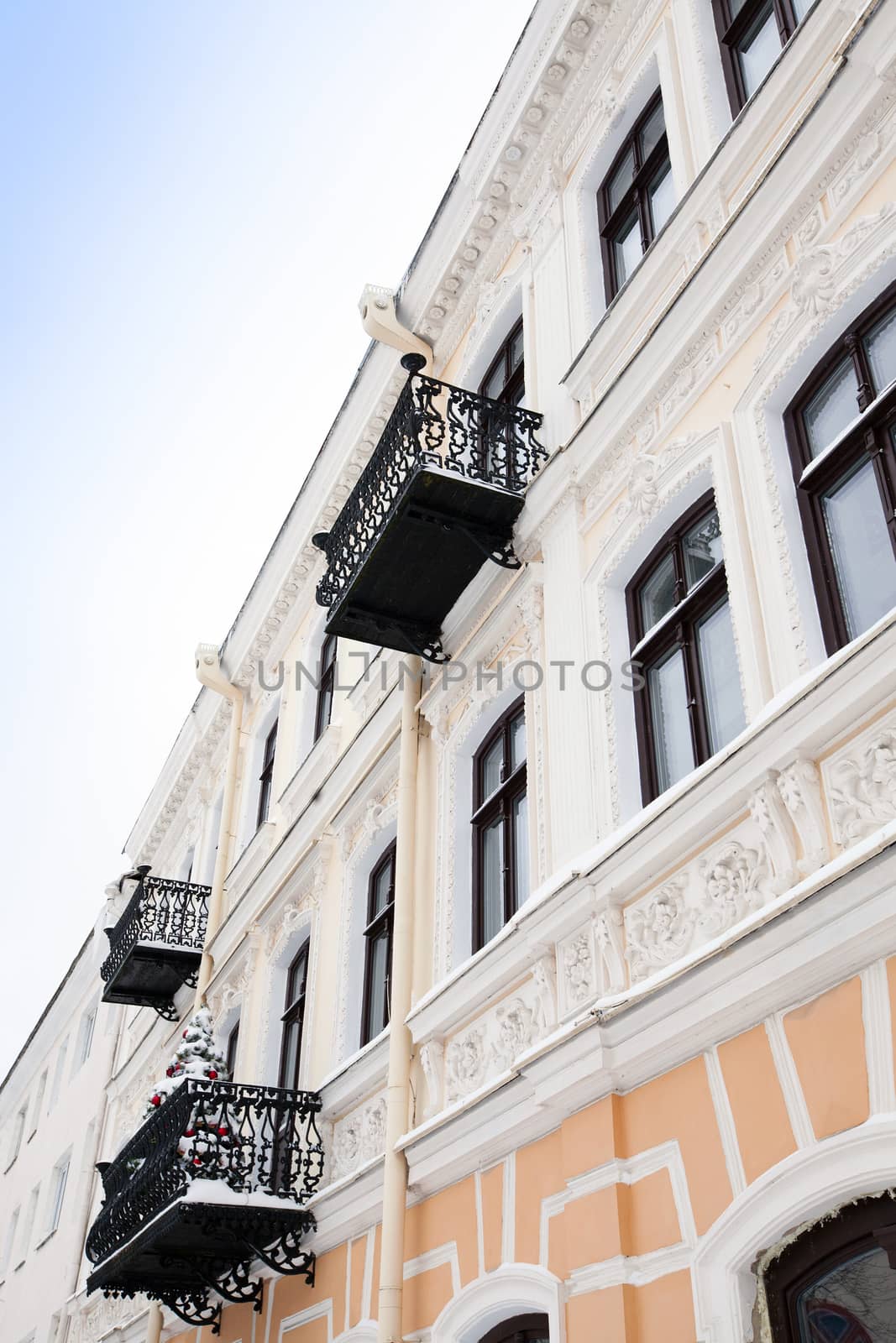  part of the ancient building located in the city of Grodno, Belarus