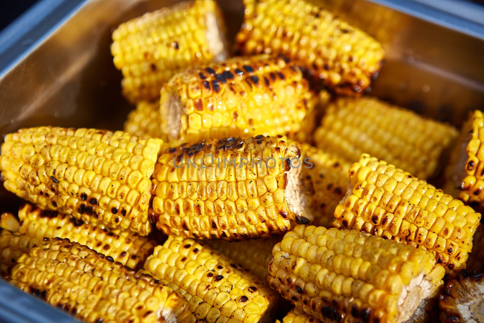 Organic Grilled Corn on the Cob Ready to Eat