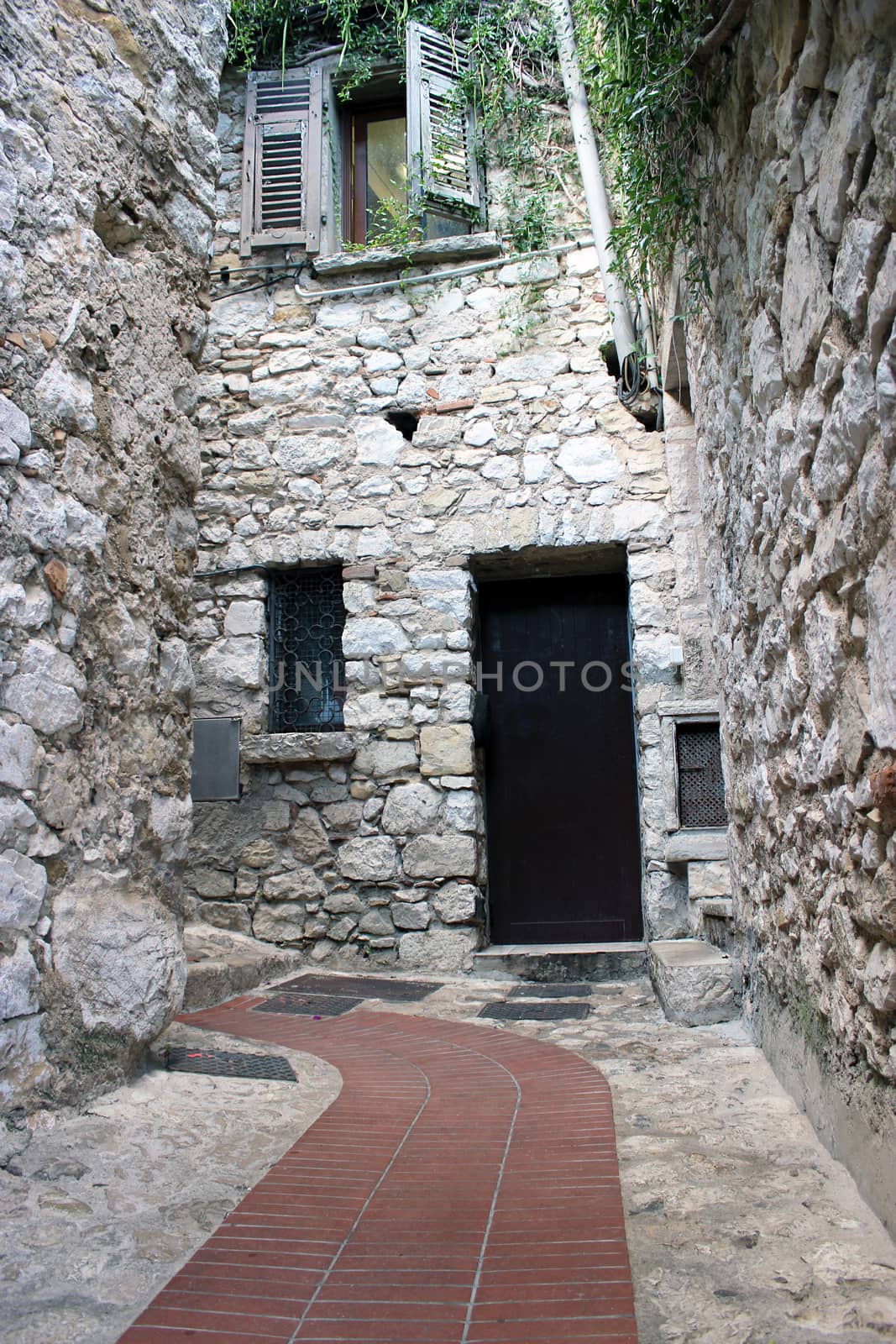 On the street in the old village of Eze, France