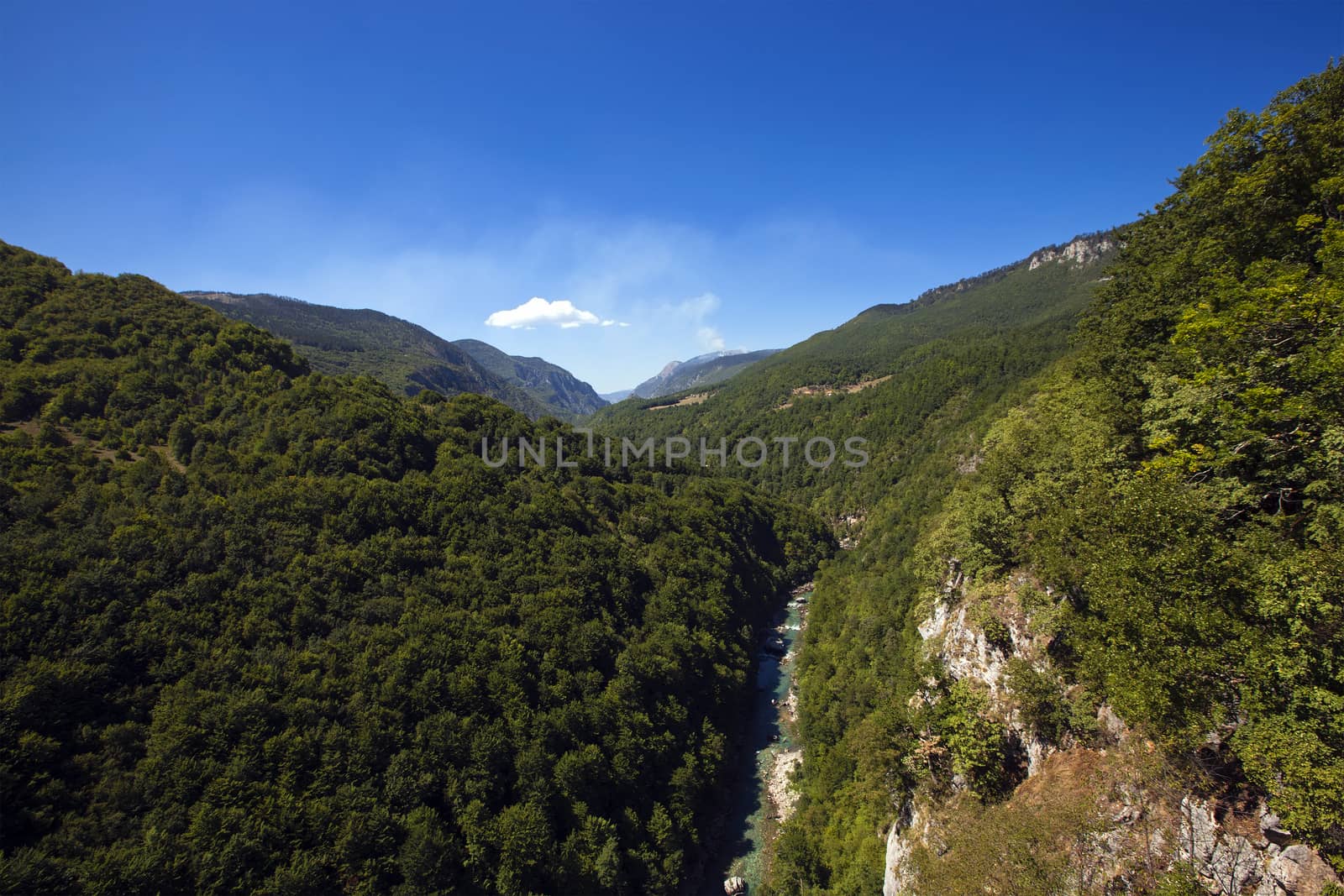  the canyons located in the territory of Montenegro. summer