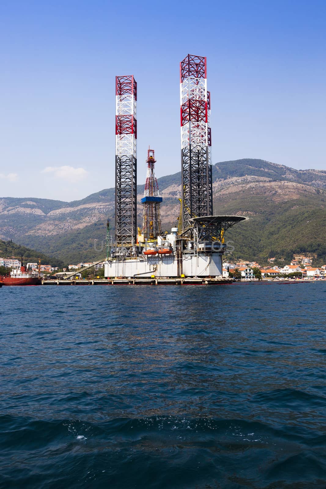   the constructions constructed in the territory of seaport, Kotor, Montenegro