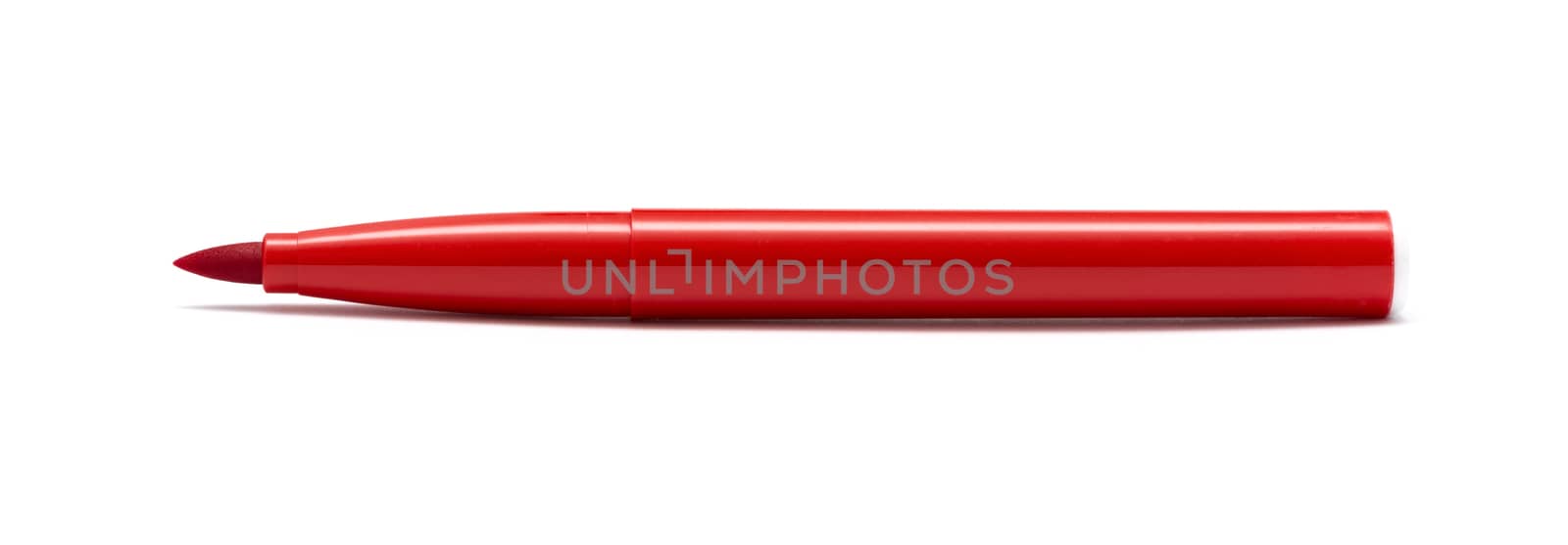 Red marker isolated on white background by DNKSTUDIO