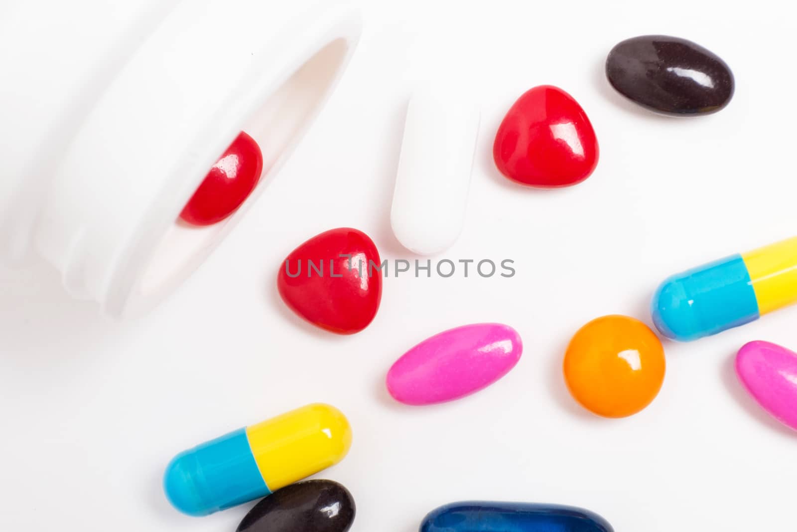 pills of vitamin and medicine by zneb076