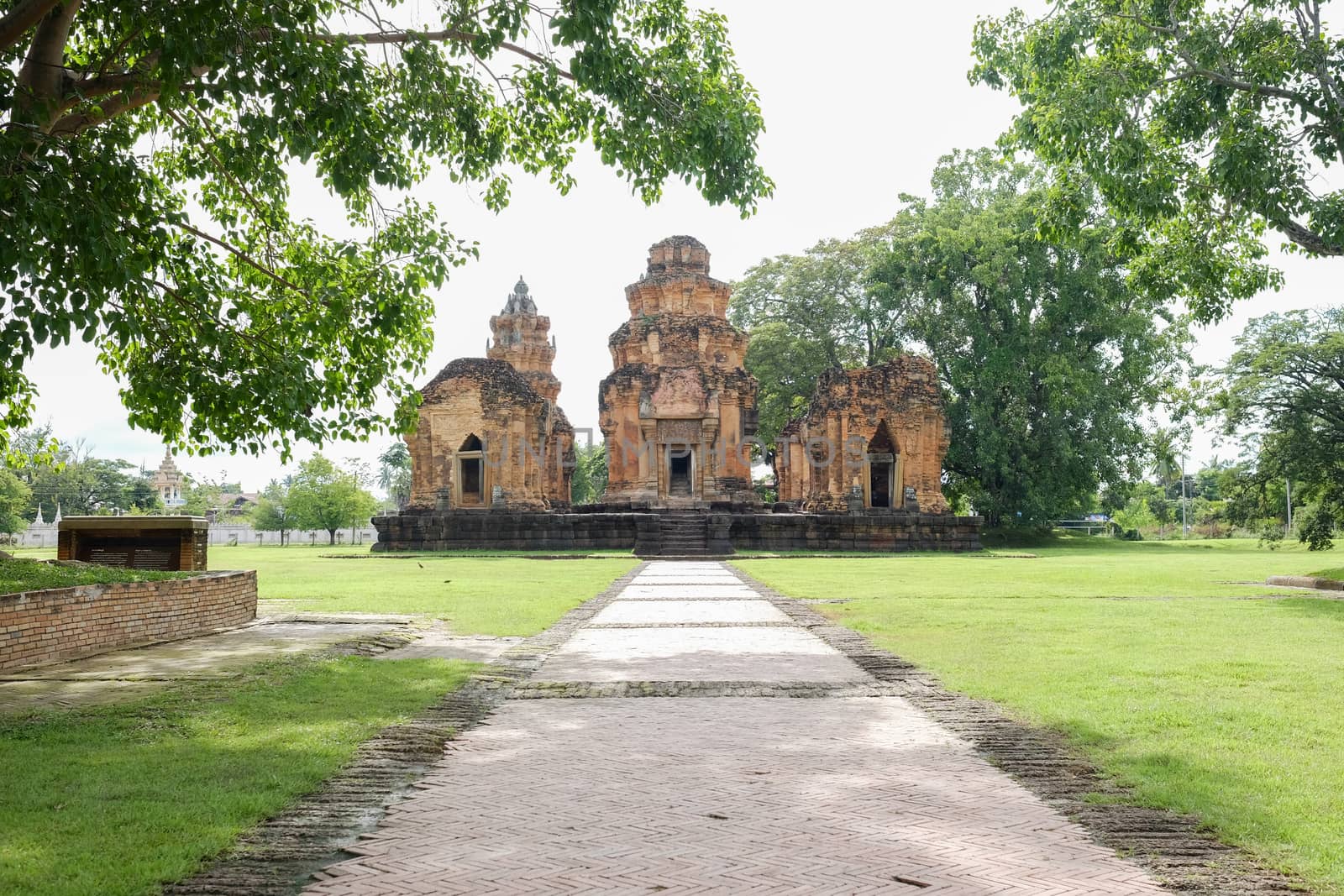 castle rock temple in sikhoraphum, surin, thailand by zneb076