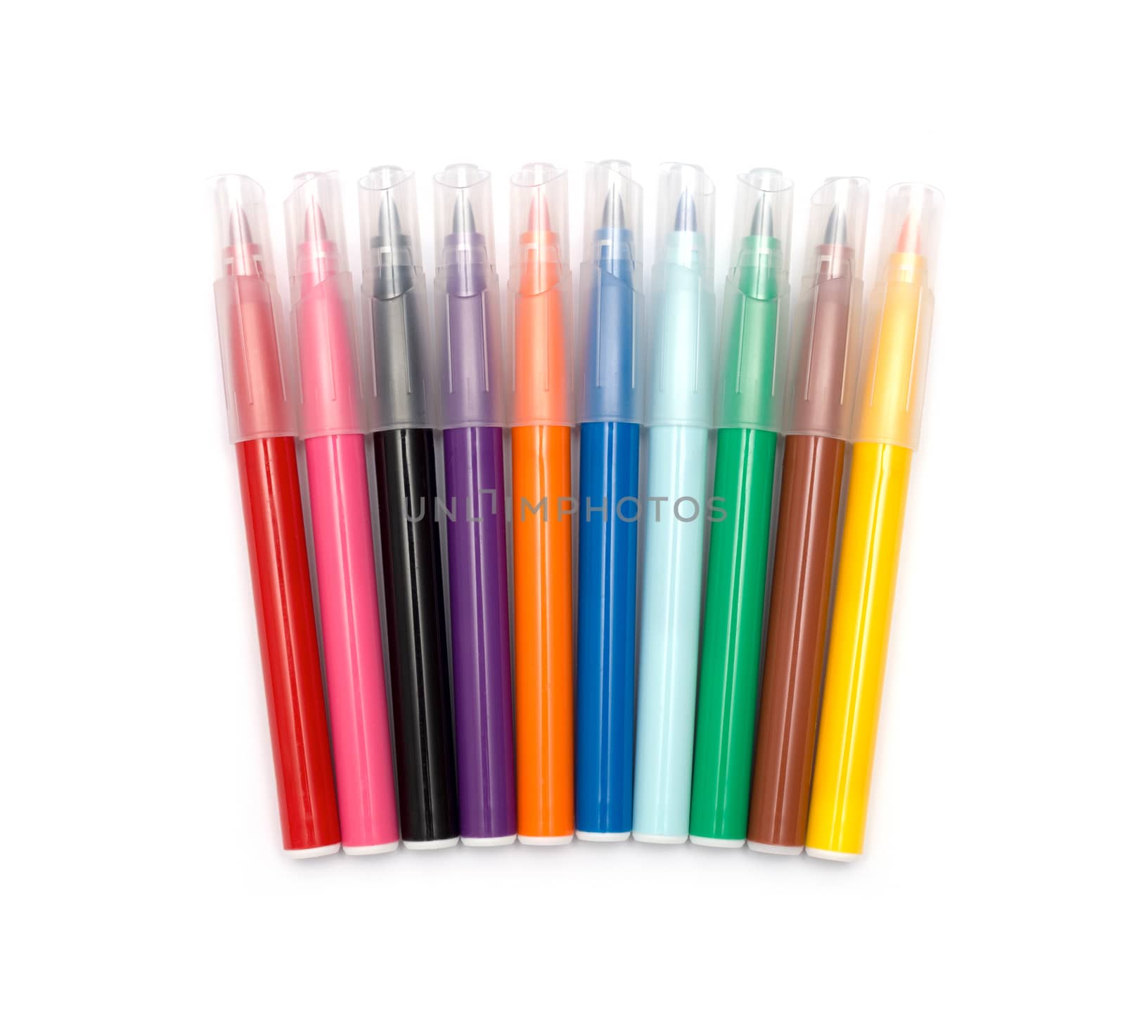 Colorful markers pens Multicolored Felt Pens draw line