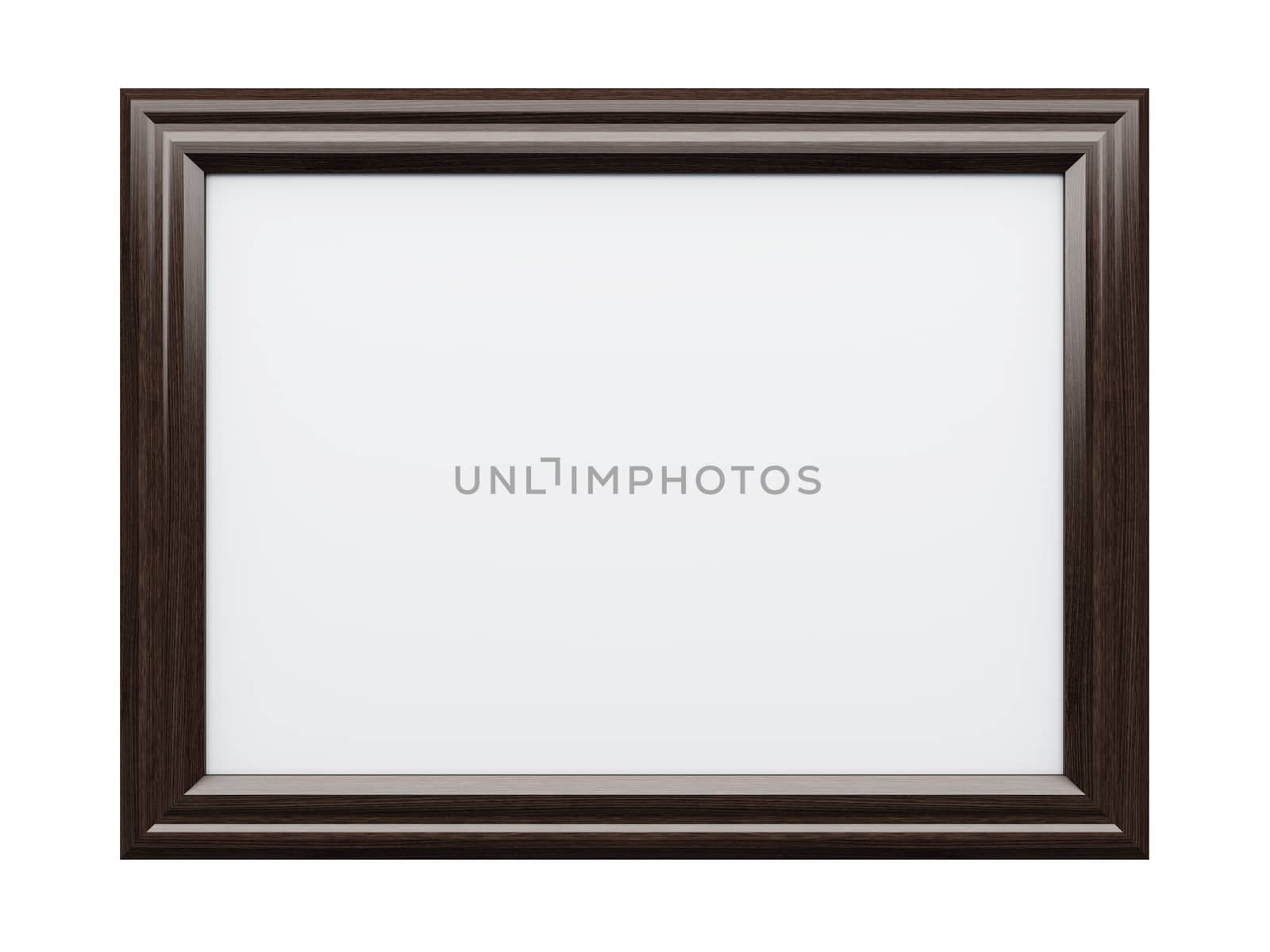 Realistic picture frame isolated on white background, Perfect for your presentations.