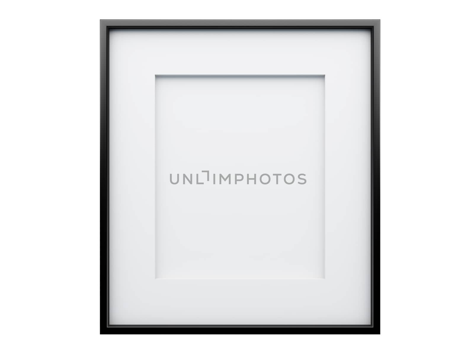 Realistic picture frame isolated on white background, Perfect for your presentations.