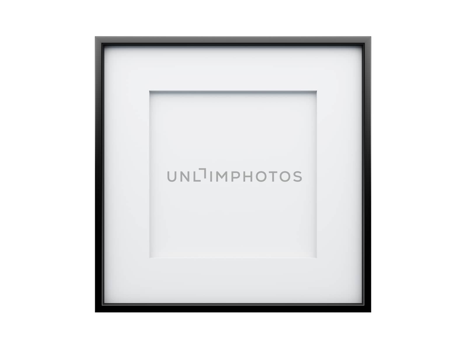 Realistic picture frame isolated on white background, Perfect for your presentations.