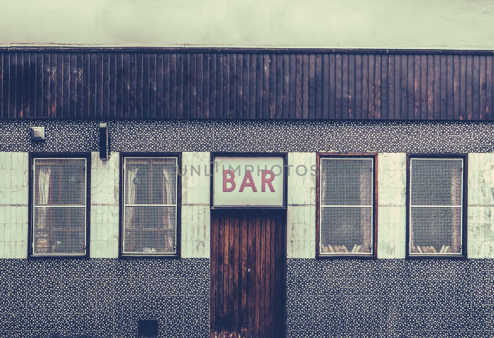 Retro Grungy Urban Bar by mrdoomits