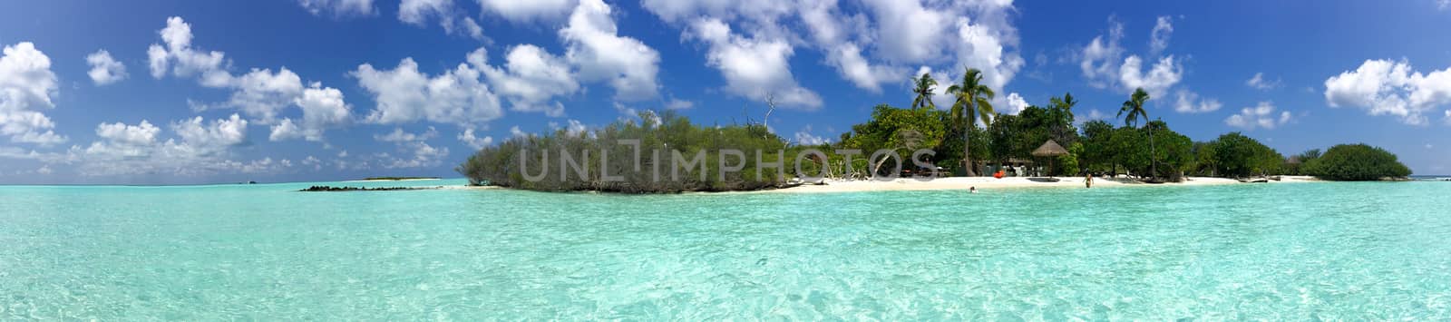 Beautiful panoramic view of Rasdhoo Island, Maldives by jovannig