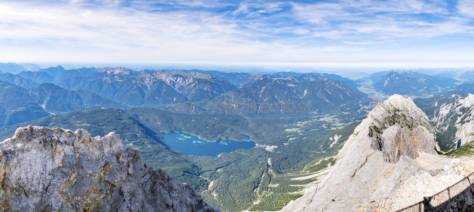 Panorama from Zugspitze by w20er